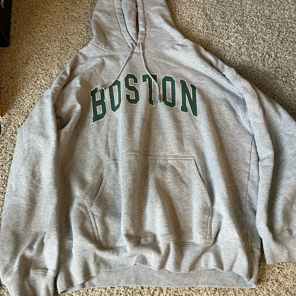 Gray Boston Hoodie